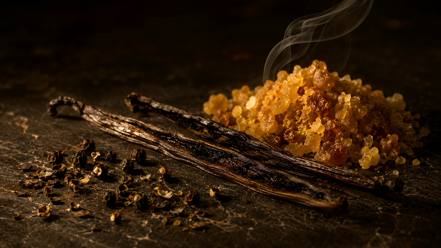 Spicy Vanilla Perfume: Incense, Leather and Warmth