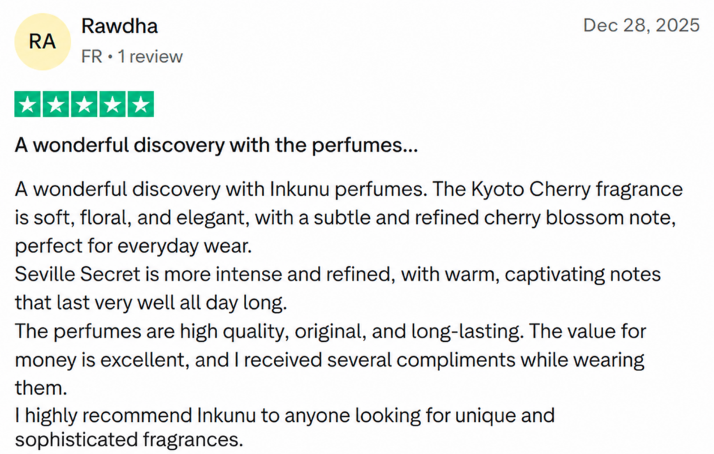 Client review on Trustpilot