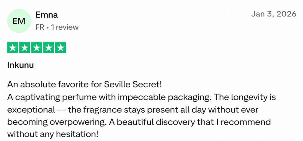 Client review on Trustpilot