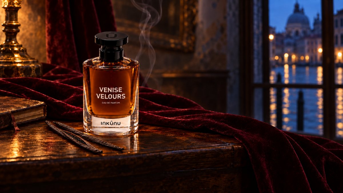 Venise Velours on velvet facing the lagoon